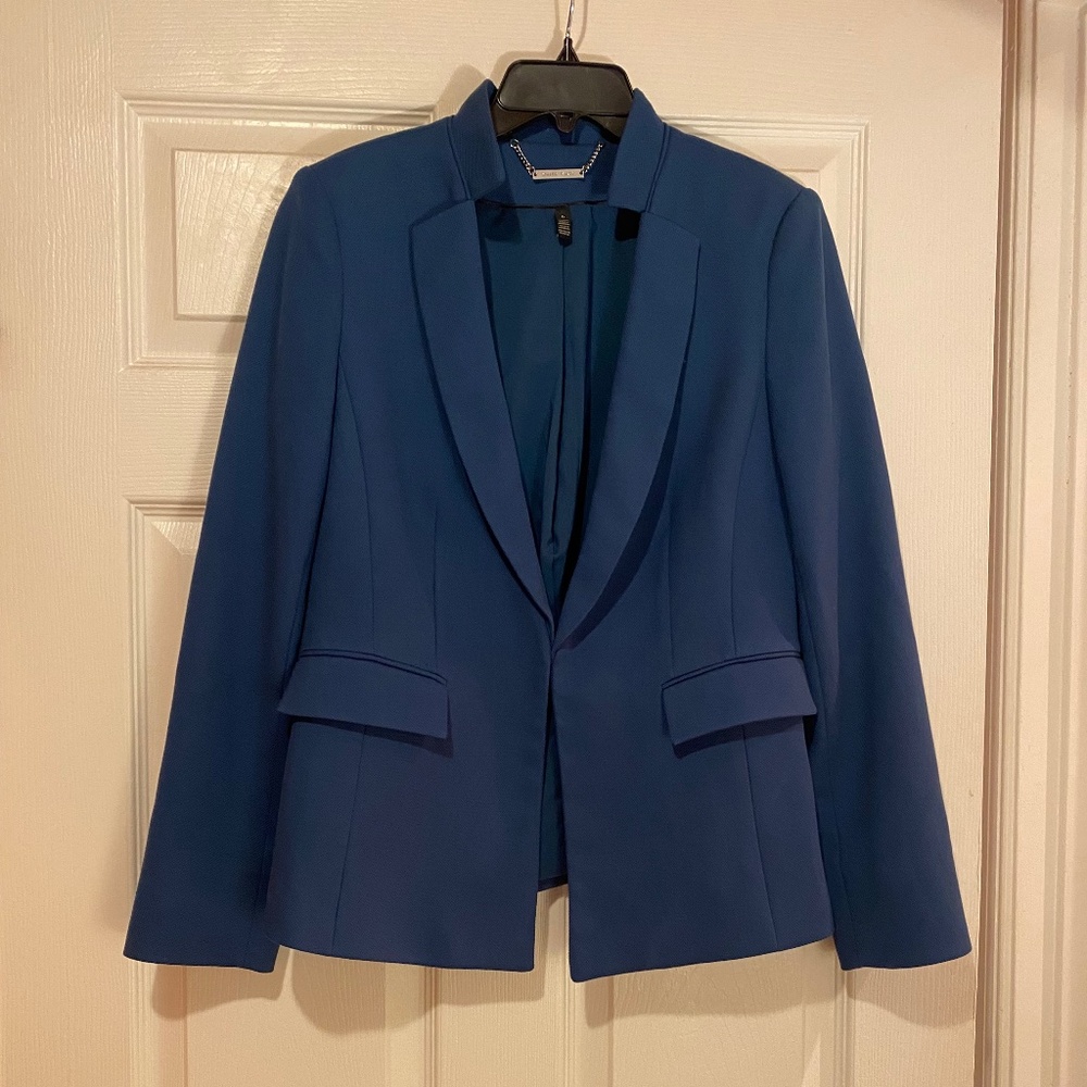 White House Black Market - Like New - Turquoise - Textured Tailored Blazer - 6